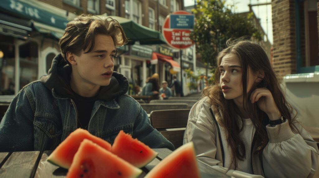 The Dark Side of Dating a Girl with Too Many Male Friends – 15 Reasons You Should Know 3 young people with fresh watermelon